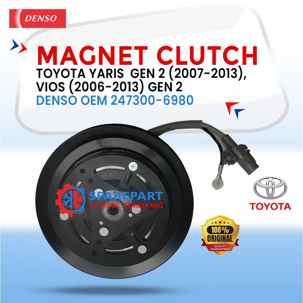 Magnet Clutch Toyota Toyota Yaris gen 2 (2007-2013), Vios (2006-2013) model lama 247300-6960 – Denso original