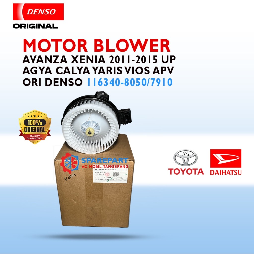 Motor Blower + Resistor Toyota Avanza Camry New 2008 / Altis 2015 / Nav 1 2015 / Alphard 2009 Ori Denso 116340 7910/8050