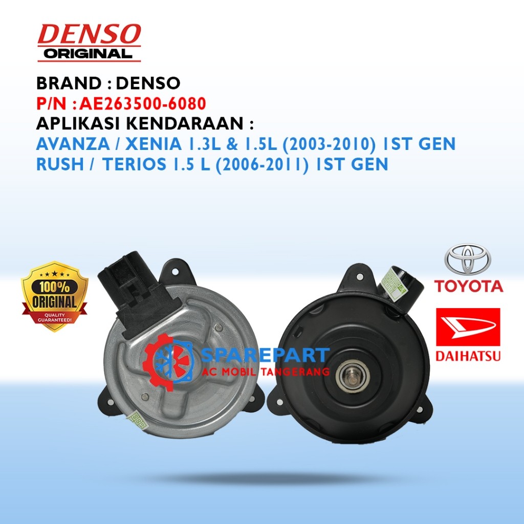 Motor Fan Avanza Xenia (2003-2010) / Rush Terios (2006-2011) Original Denso AE263500-6080