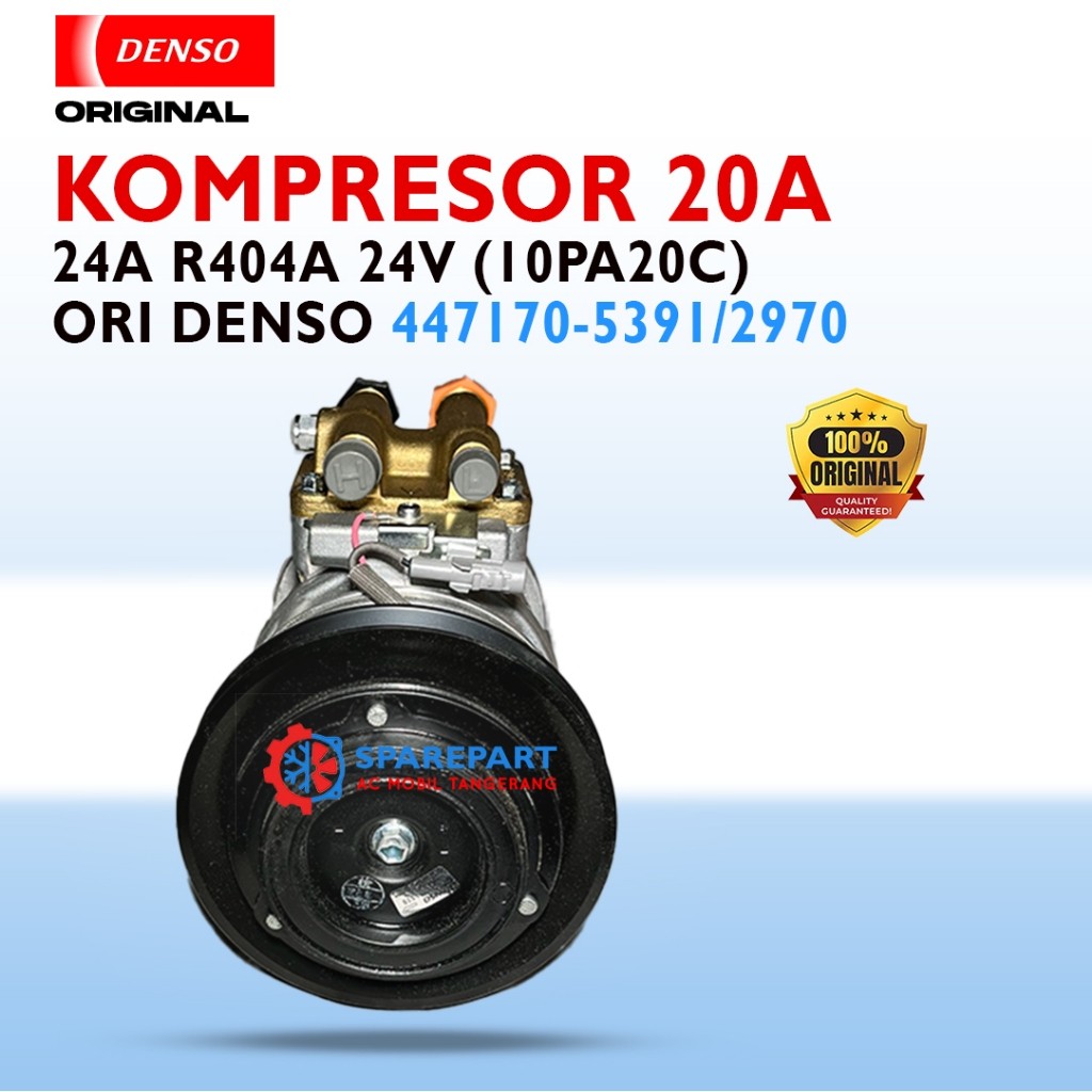 Kompressor 20A r404a 24V (10PA20C) Original Denso 447170-5391