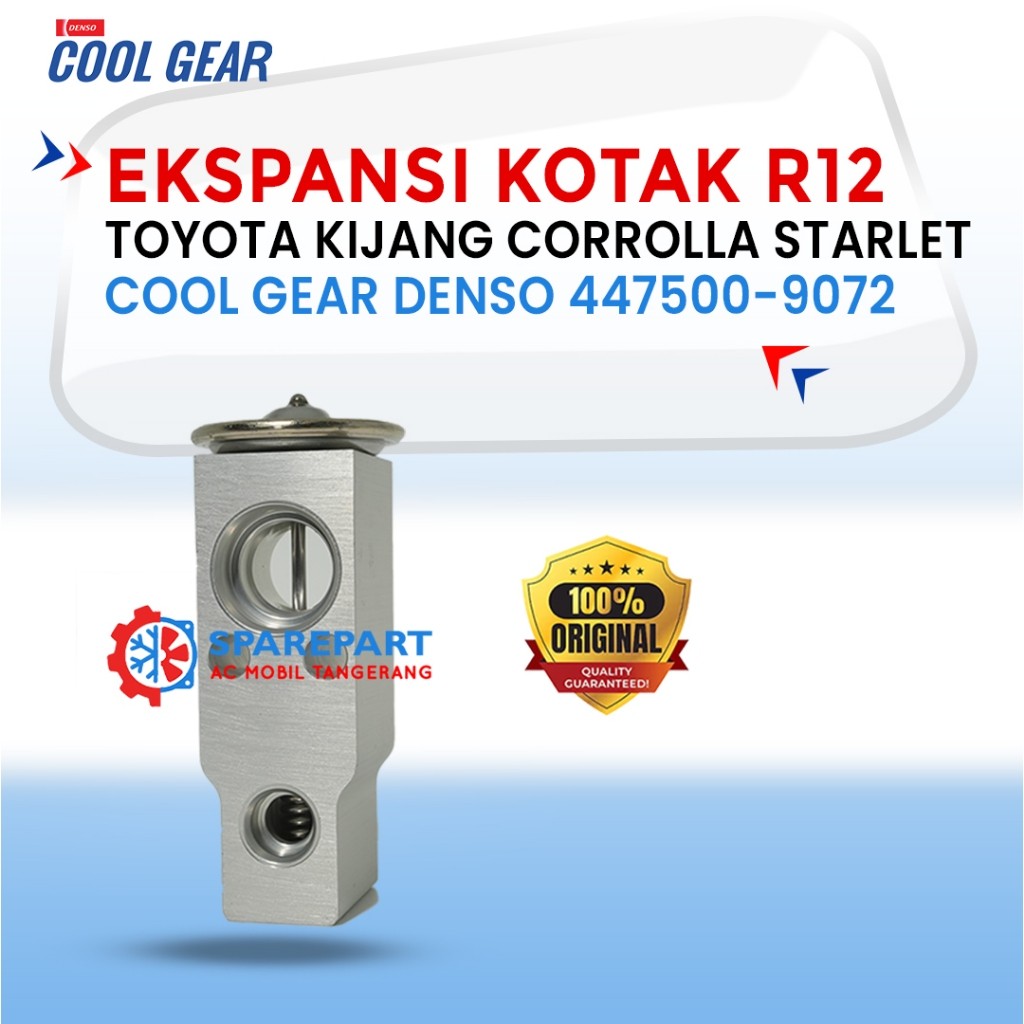 Expansi Valve R12 Corrolla Kijang Starlet Ori Denso Coolgear 447500-9072