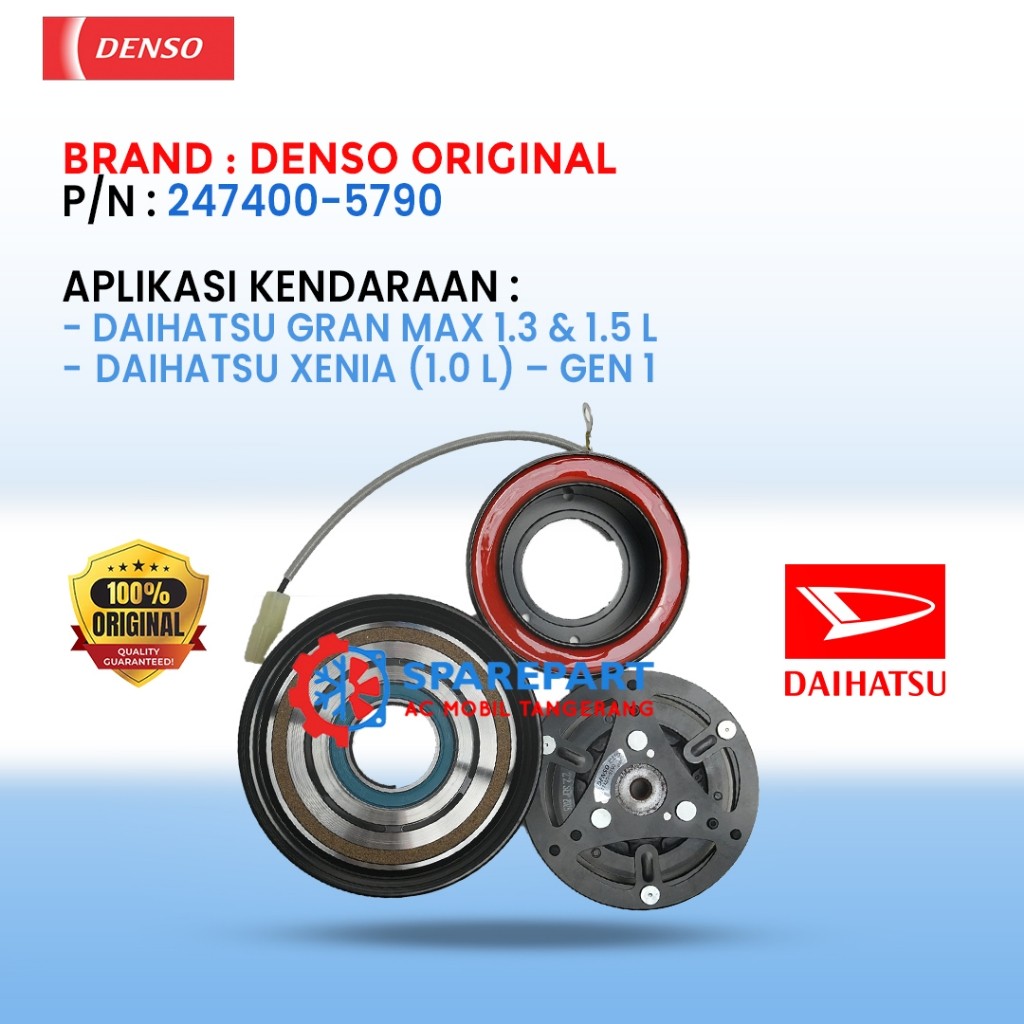 Magnet Clutch Daihatsu Gran Max 1.3 & 1.5 L, Xenia 1.0 (1st Gen) 247400-5790 – Denso Original