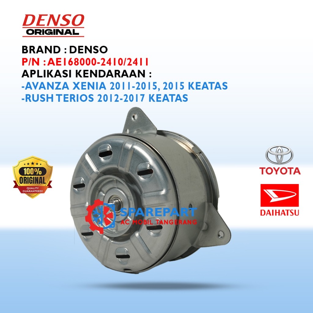 Motor Fan All New Avanza Xenia Rush Terios ORI Denso 168000-2410/2411