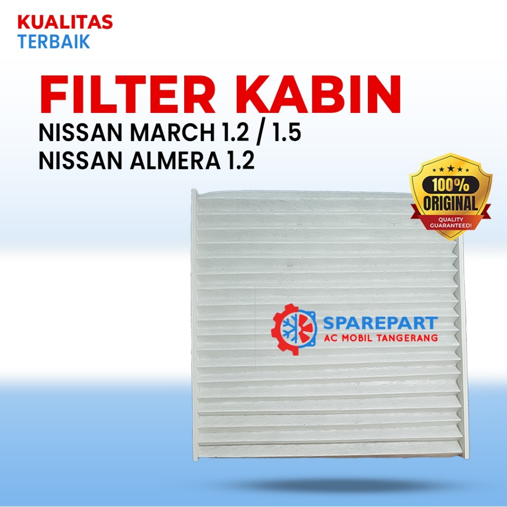 Filter AC Nissan March 1.2 1.5 Filter AC Nissan March 1.2 1.5 & Almera 1.2 Dimensi 28x27x7