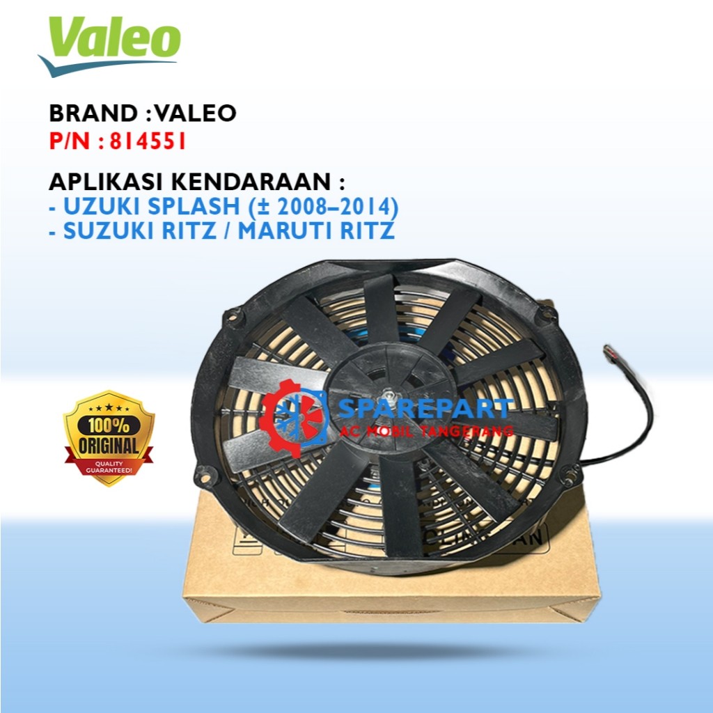 Valeo Extra Fan Mobil 12″ 24V 80W 10 Daun NIS