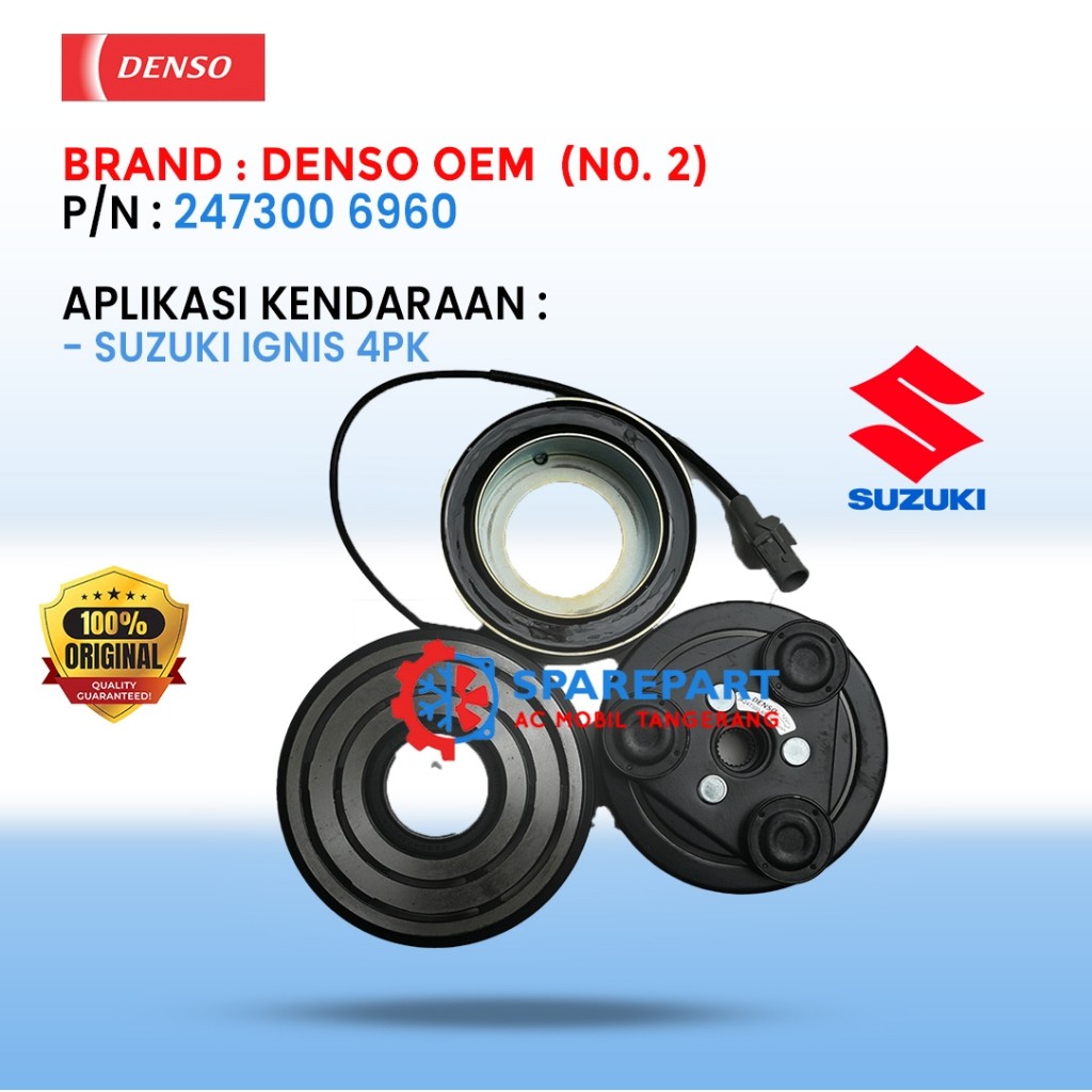 Magnet Clutch Suzuki IGNIS 4PK JK247300 6960 – ORI OEM DENSO
