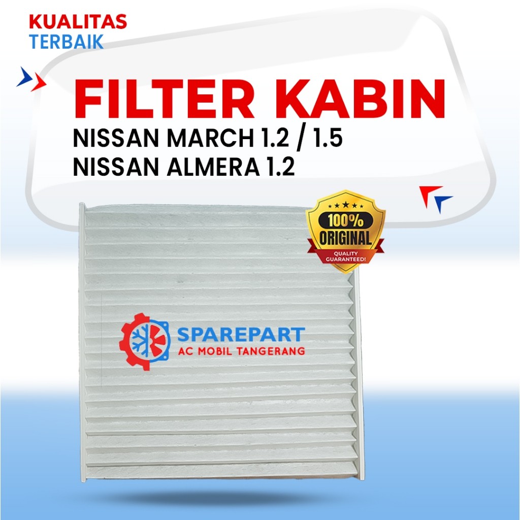 Filter AC Nissan March 1.2 1.5 Filter AC Nissan March 1.2 1.5 & Almera 1.2 Dimensi 28x27x7