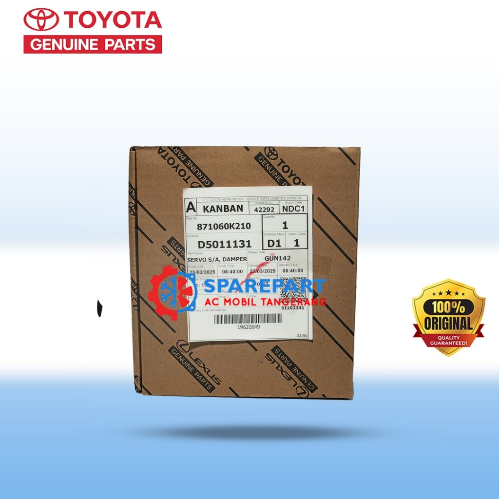 MOTOR SERVO DAMPER TOYOTA ALL NEW INNOVA REBORN VENTURER FORTUNER VRZ HILUX (87106-0K210)