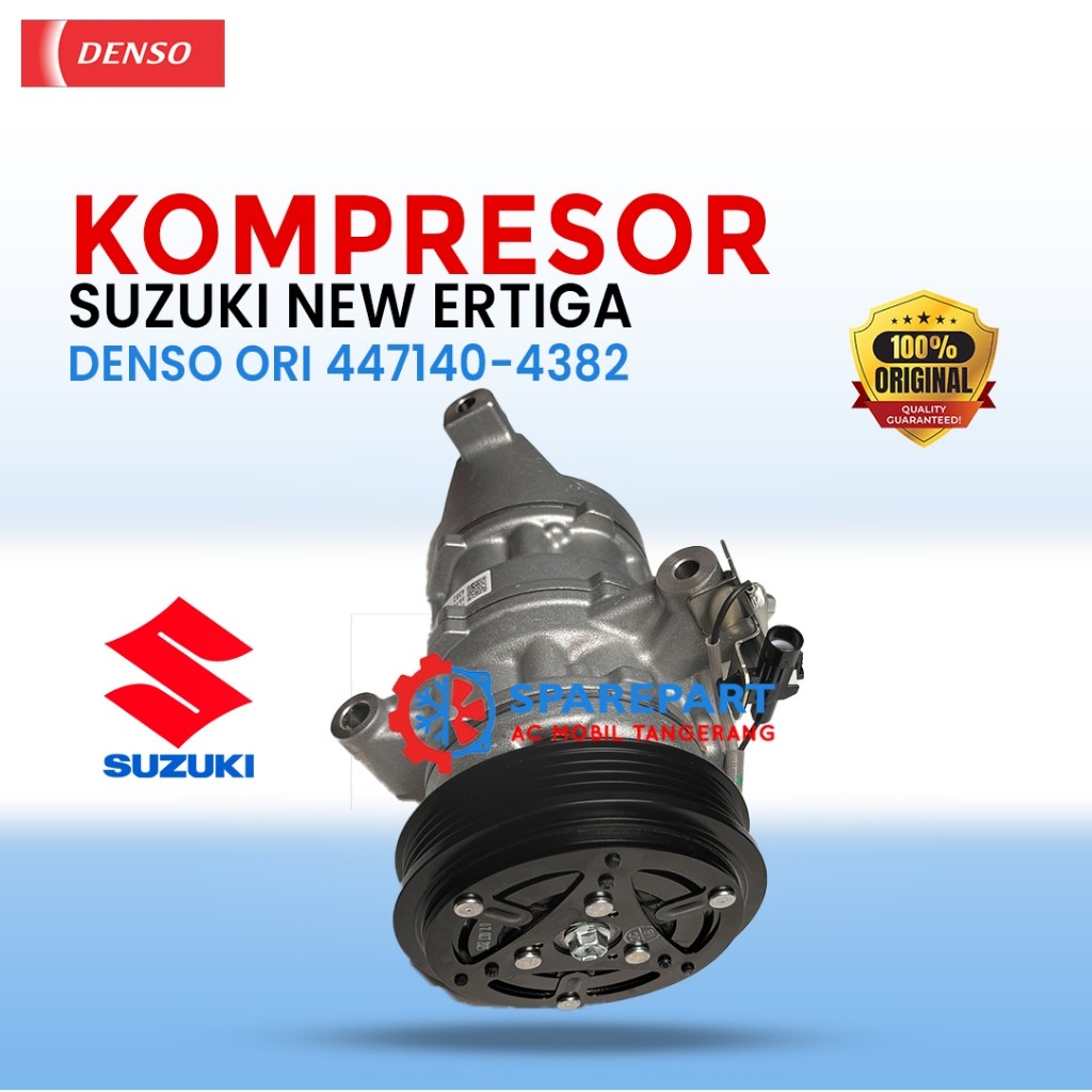 Kompresor AC – WClutch SUZUKI New Ertiga 1.5L (2018~) Single Blower WClutch 447140-4382- Original Denso