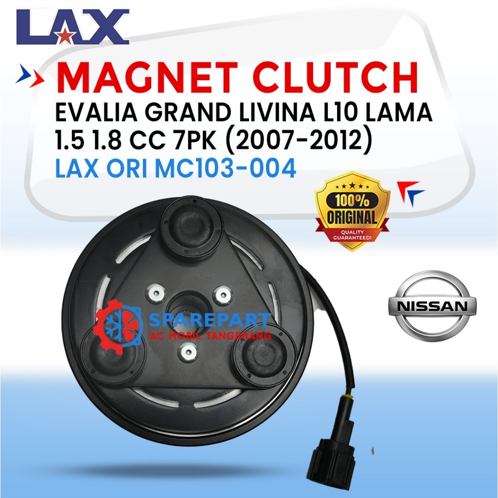 Magnet Clutch Nissan Evalia Grand Livina L10 Lama 1.5 1.8 CC 7PK (2007-2012) MC103-004 – Original LAX