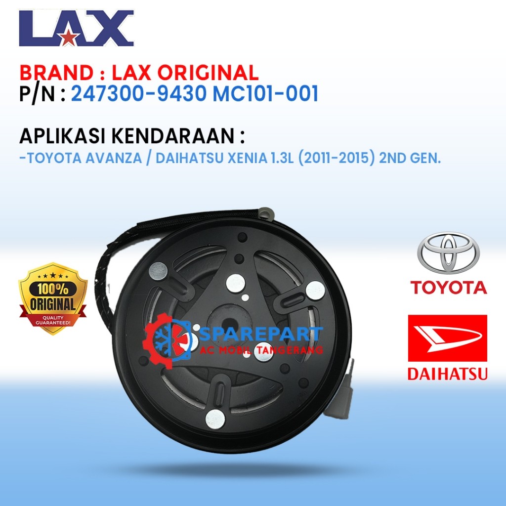 Magnet Clutch Toyota Avanza Daihatsu Xenia 1.3L (2011-2015) 2nd Gen MC101-001 – Original LAX
