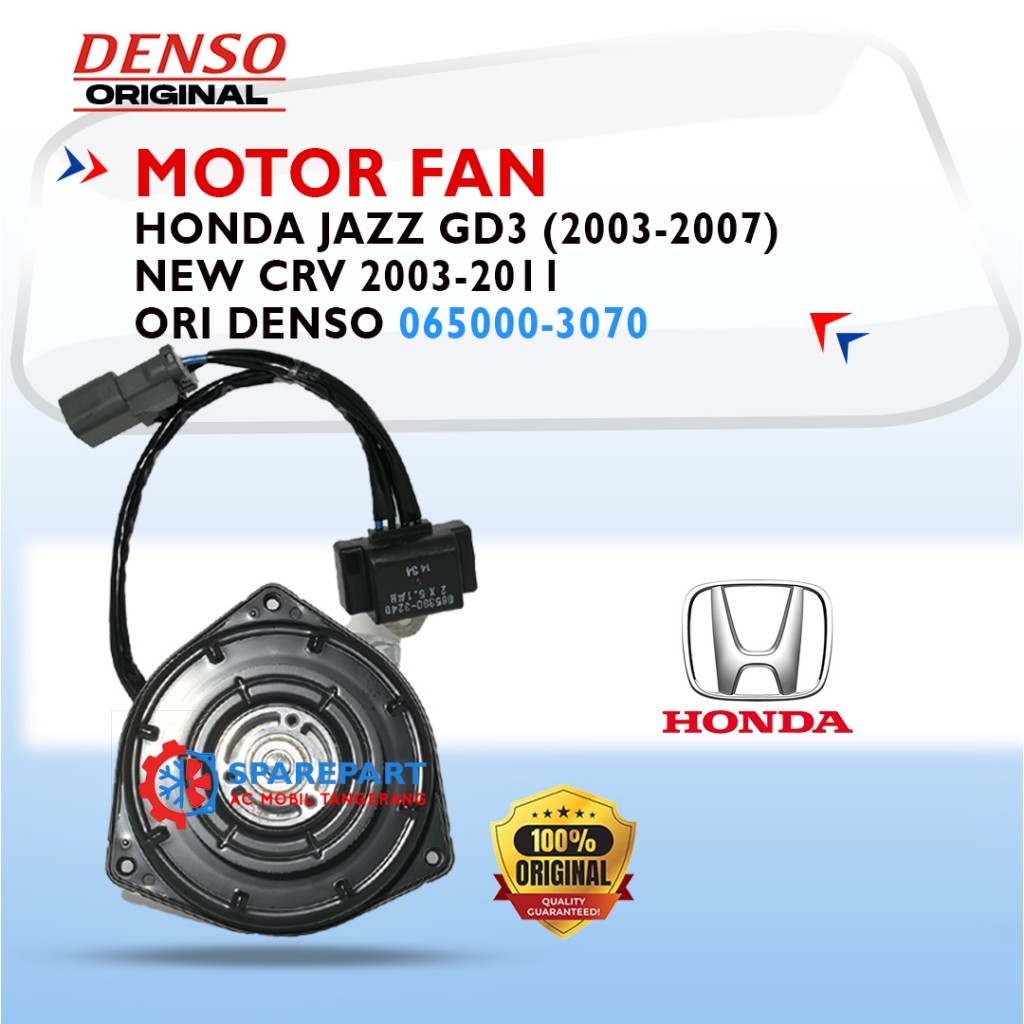 Motor Fan Honda Jazz GD3 IDSE VTEC (2003-2007) Ori Denso 065000-3070