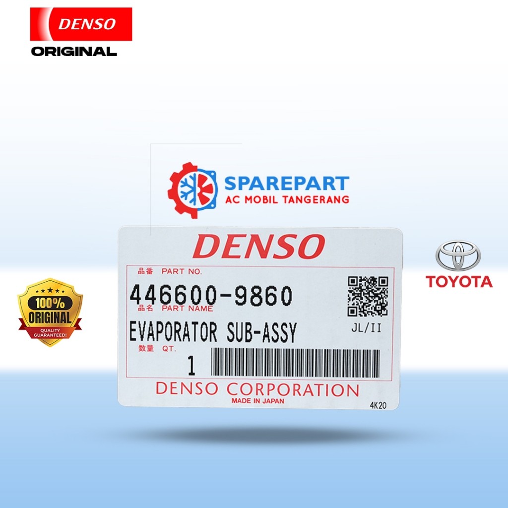 EVAPORATOR DEPAN INNOVA FORTUNER HIACE ALTIS HILUX 2014 LAMA 100% ORIGINAL DENSO (446600 9860)