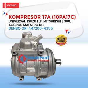 Kompresor 17A (10PA17C) Universal ~ Isuzu Elf, Mitsubishi L 300, Accrod Maestro dll 447200-4355 – Original Denso