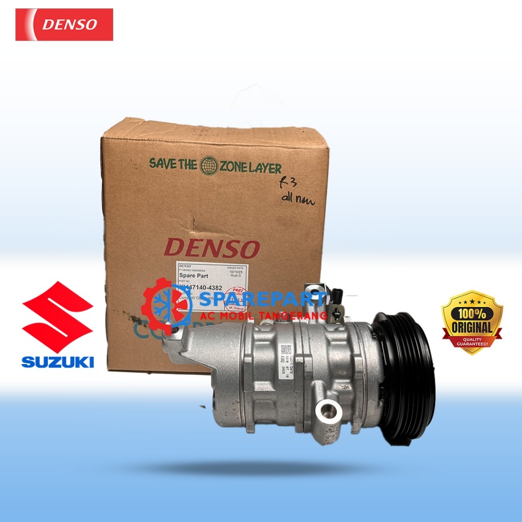 Kompresor AC – WClutch SUZUKI New Ertiga 1.5L (2018~) Single Blower WClutch 447140-4382- Original Denso