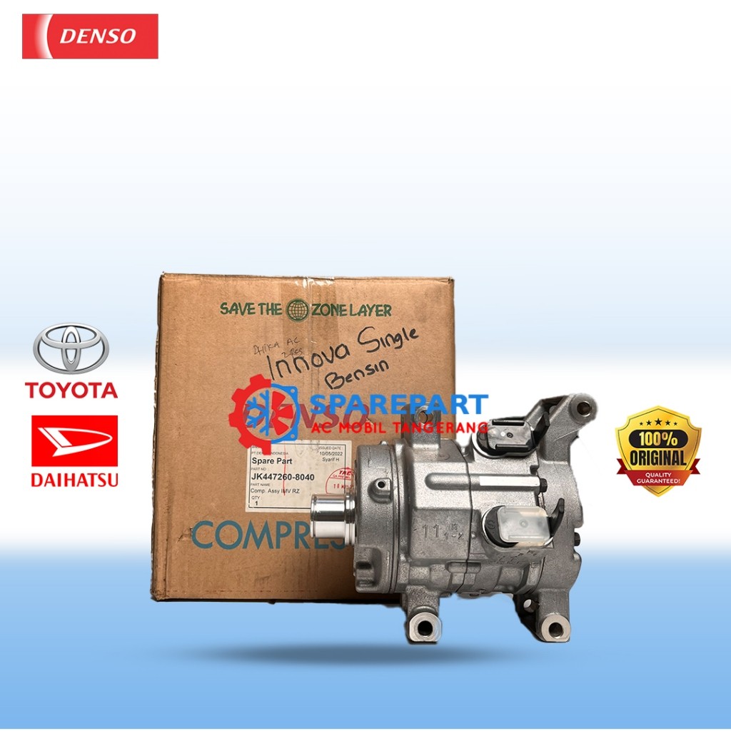 Kompresor AC Toyota Innova Single Bensin 447260-8040 – ORIGINAL Denso