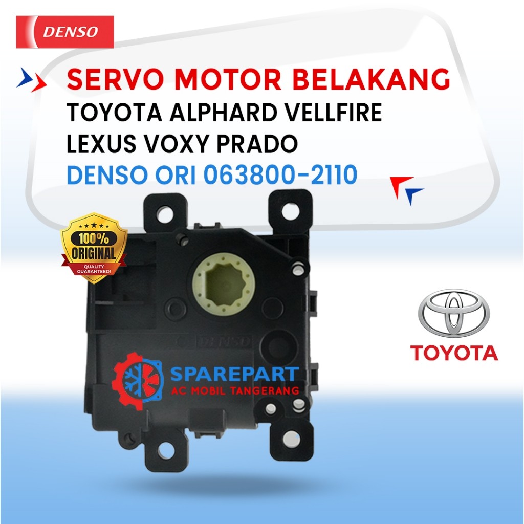 SERVO MOTOR BELAKANG TOYOTA ALPHARD VELLFIRE LEXUS VOXY PRADO DENSO ASLI 063800-2110