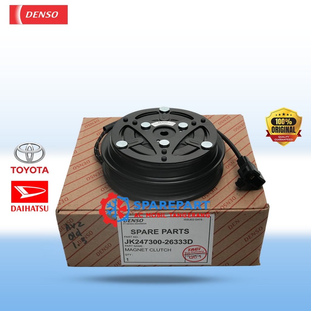 Magnet Clutch Toyota Avanza / Daihatsu Xenia 1.3L (2003-2010) 1st Gen (Kabel Panjang) Denso ORI 247300-2633