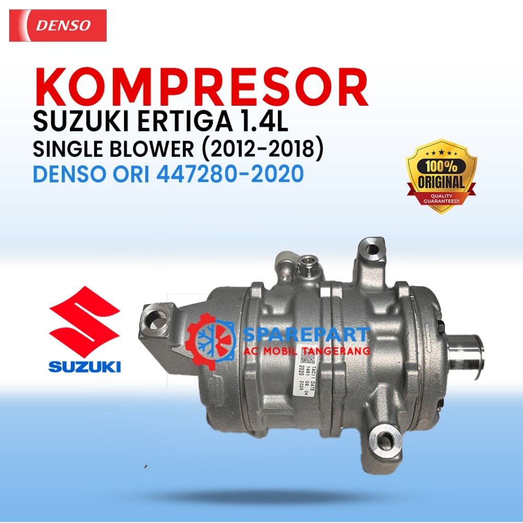 Kompresor AC Suzuki Ertiga 1.4L, Single Blower (2012-2018) 447280-2020 – Original Denso