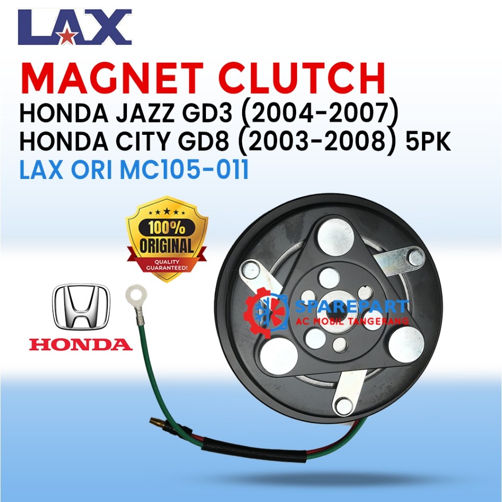 Magnet Clutch Honda Jazz GD3 (2004-2007) dan Honda City GD8 (2003-2008) 5PK MC105-011- Original LAX