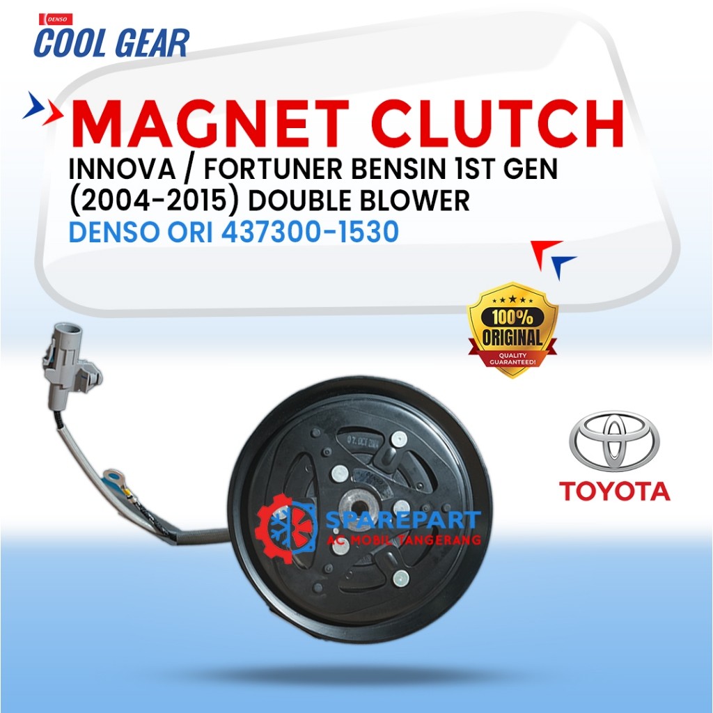 Magnet Clutch Innova Fortuner (2004-2015) 1st Gen Original Denso Cool Gear JK437300-1530