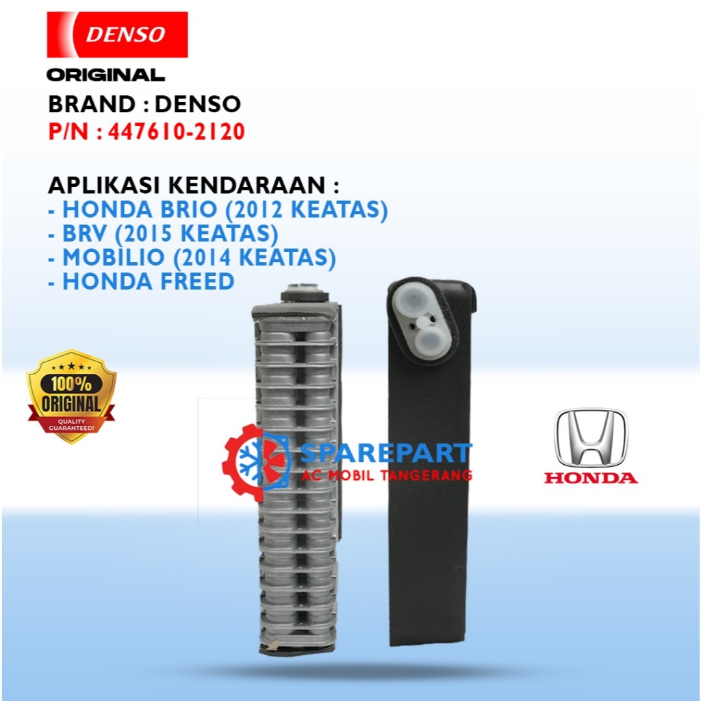EVAPORATOR AC MOBIL HONDA BRIO BRV MOBILIO ORIGINAL DENSO TG447610-2120