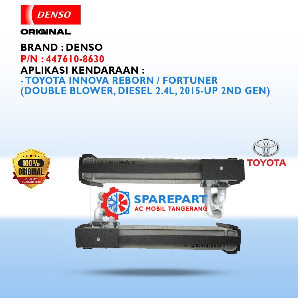 EVAPORATOR BELAKANG INNOVA REBORN FORTUNER ORIGINAL DENSO (JK447610-8630)