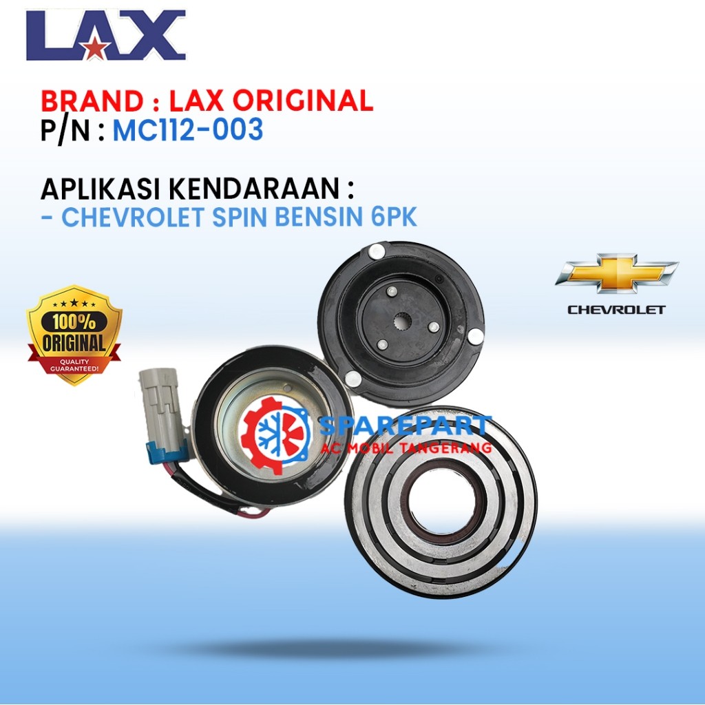 Magnet Clutch Chevrolet Spin Bensin 6PK MC112-003- Original LAX