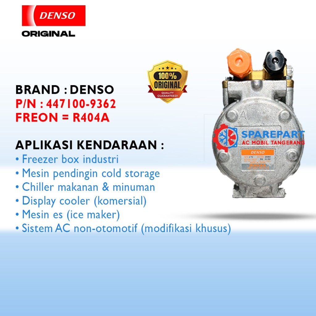 Kompressor 17A r404a (10PA17C) Original Denso 447100-9362