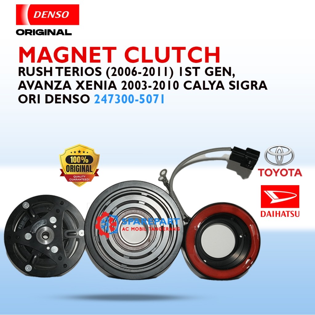 Magnet Clutch Rush Terios (2006-2011) 1st Gen, Avanza lama 2010 Original Denso JK247300-5071