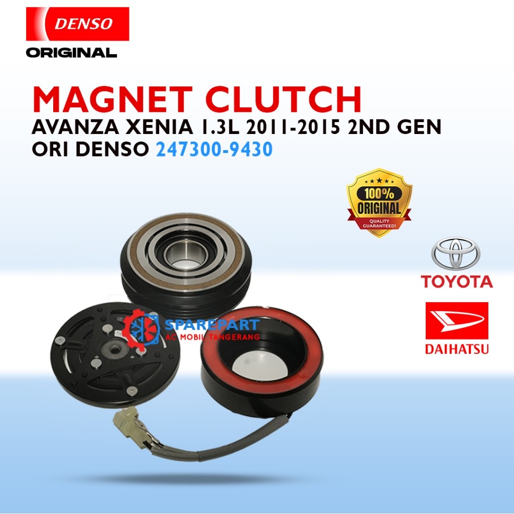 Magnet Clutch Avanza Xenia 1.3L 2011-2015 2nd Gen Original Denso 247300-9430