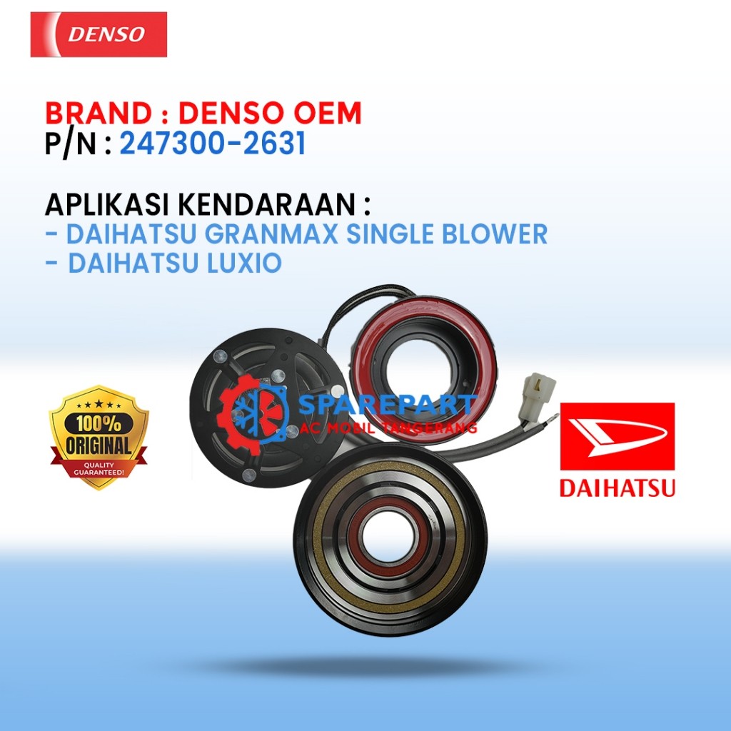 Magnet Clutch Daihatsu Gran Max luxio 247300-2631 – Denso Original OEM