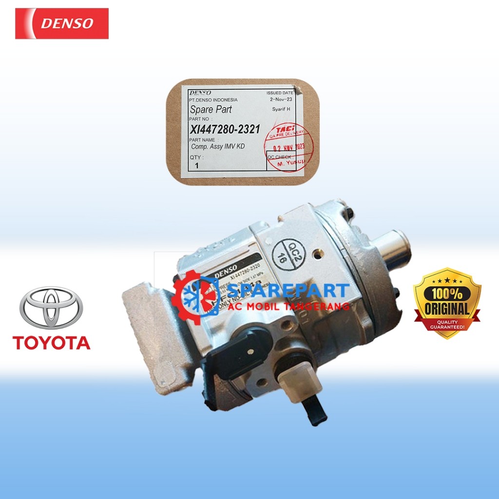 KOMPRESOR AC MOBIL TOYOTA INNOVA SINGLE DOUBLE DIESEL (2004-2015), Fortuner Hilux Double Diesel ORIGINAL DENSO XI447280-2321/2320