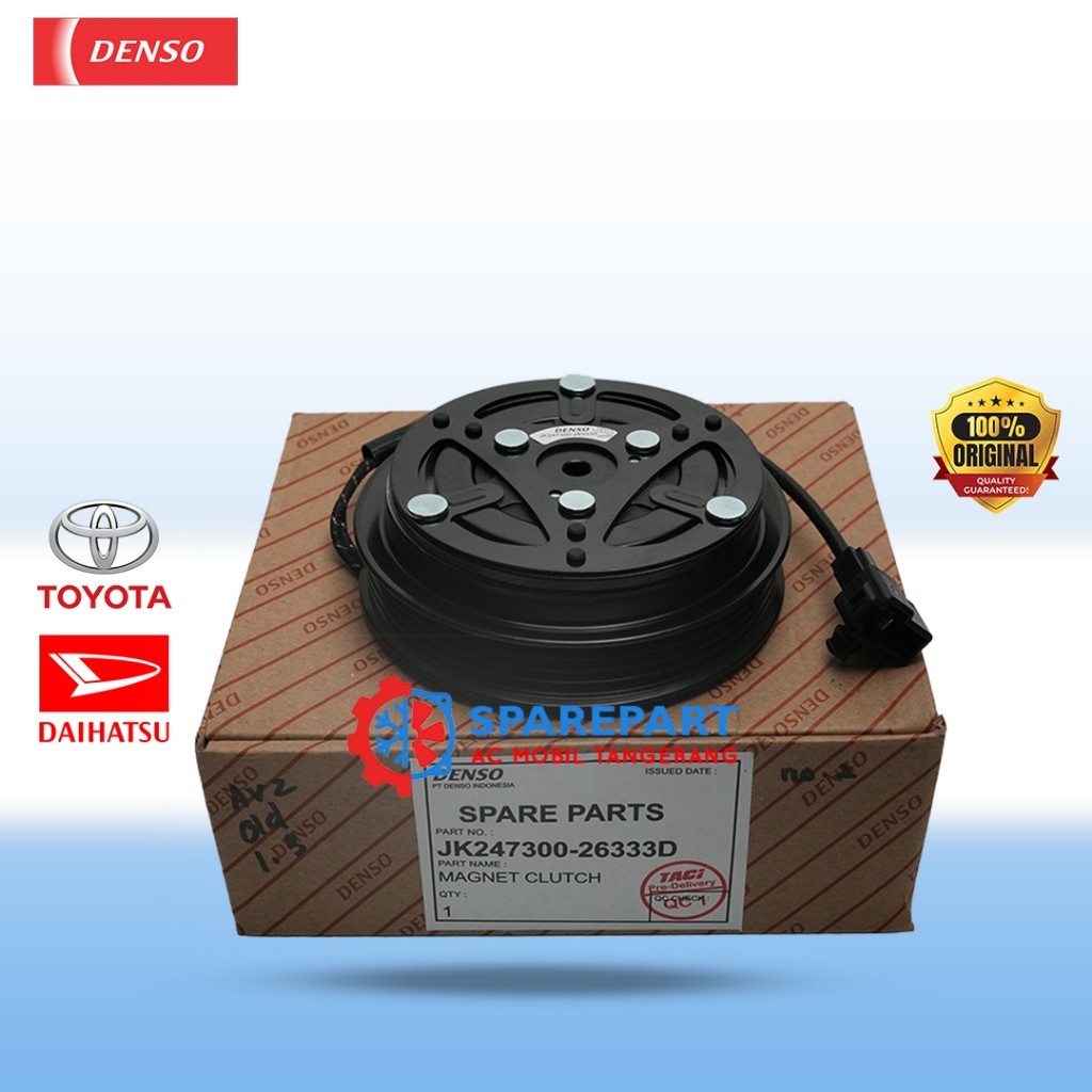 Magnet Clutch Toyota Avanza / Daihatsu Xenia 1.3L (2003-2010) 1st Gen (Kabel Panjang) Denso no. 2 247300-26333D