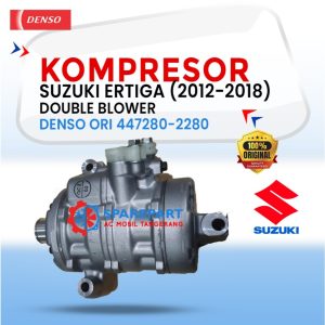 Kompresor AC Mobil Ertiga Suzuki Ertiga Double Blower (2012-2018) 447280-2280 – Original Denso