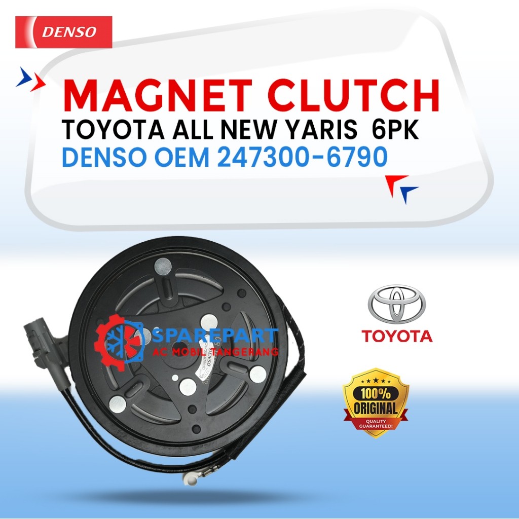 Magnet Clutch Toyota Yaris all new 6PK 247300-6790 – Denso OEM