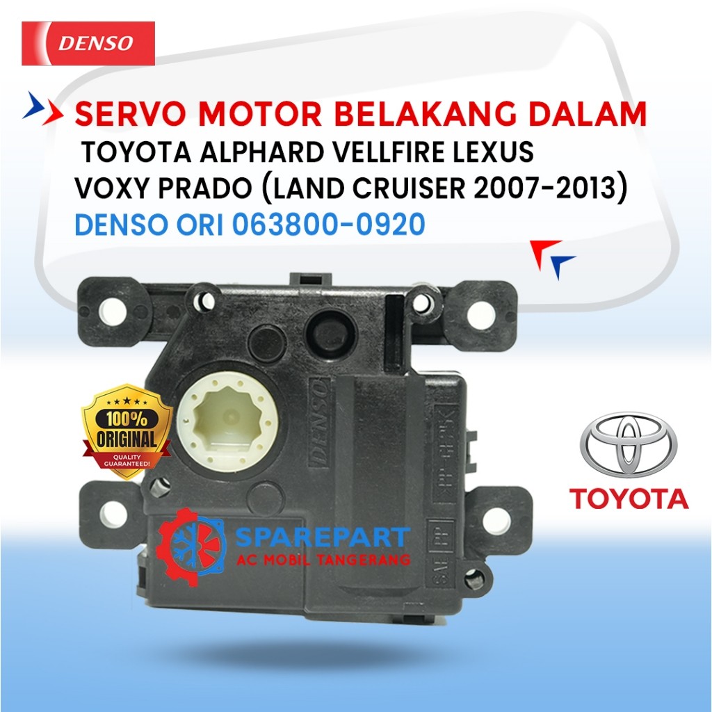 SERVO MOTOR BELAKANG DALAM TOYOTA ALPHARD VELLFIRE LEXUS VOXY PRADO DENSO ASLI 063800-0920