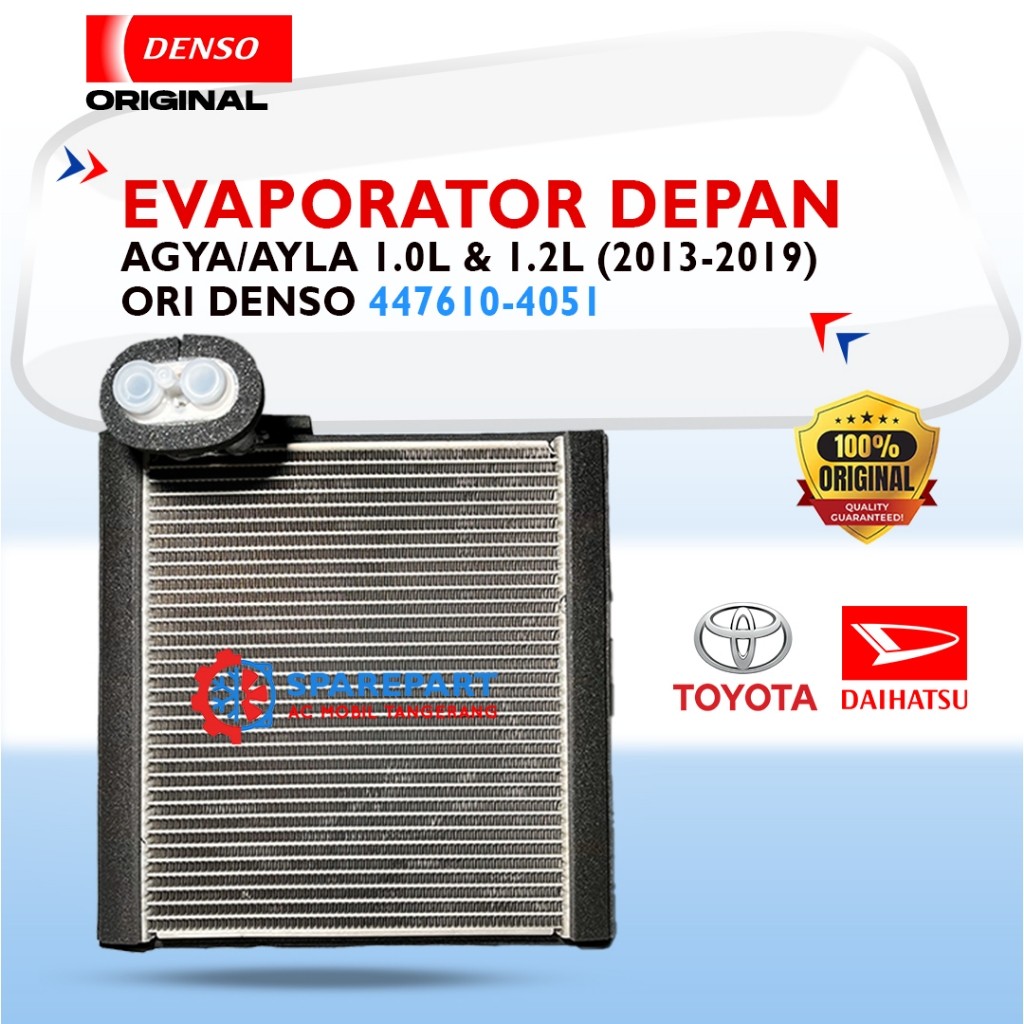 Evaporator Agya, Ayla 2013-2019 Original Denso 447610-4050/4051