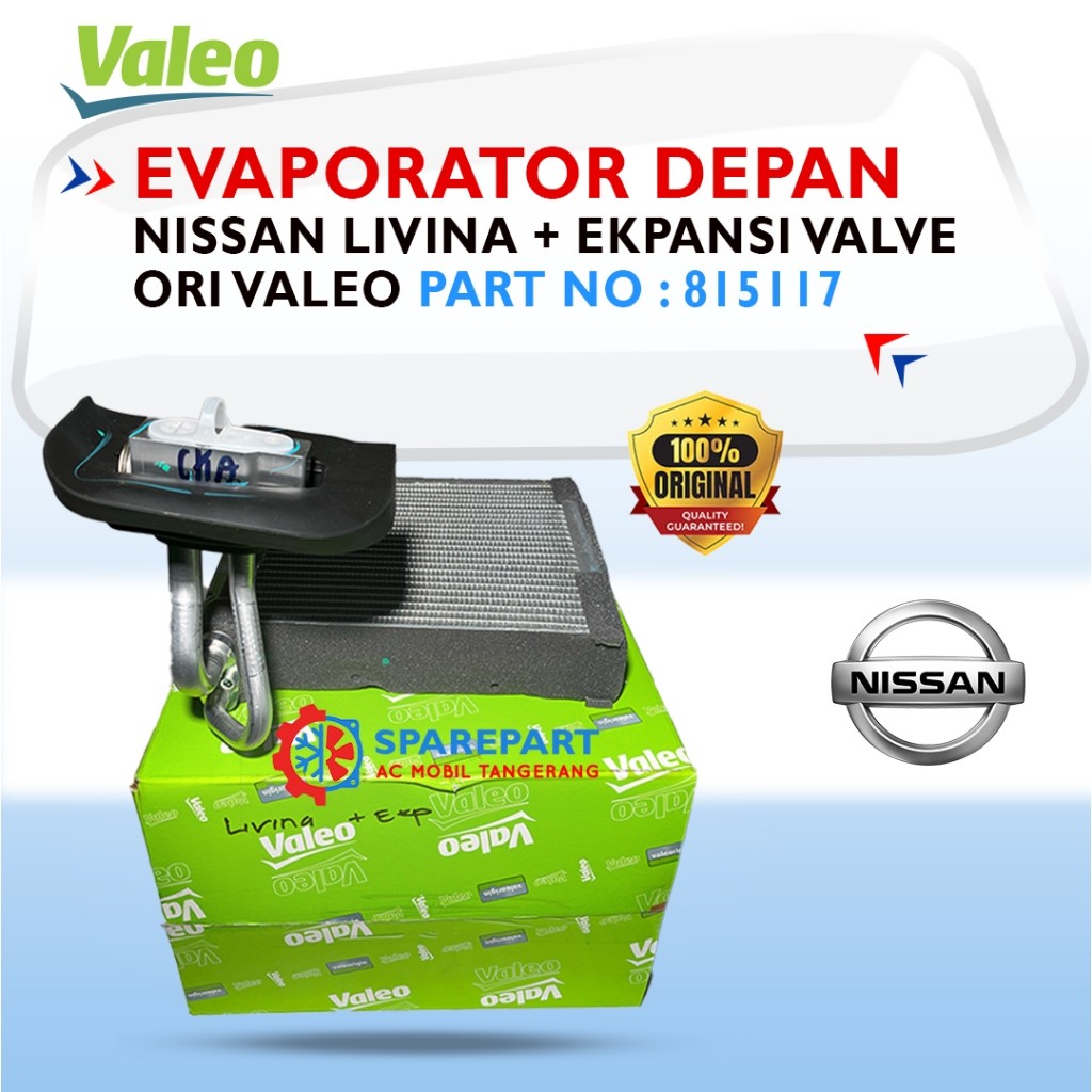 Evaporator NISSAN LIVINA + EKSPANSI VALEO ORIGINAL 815117