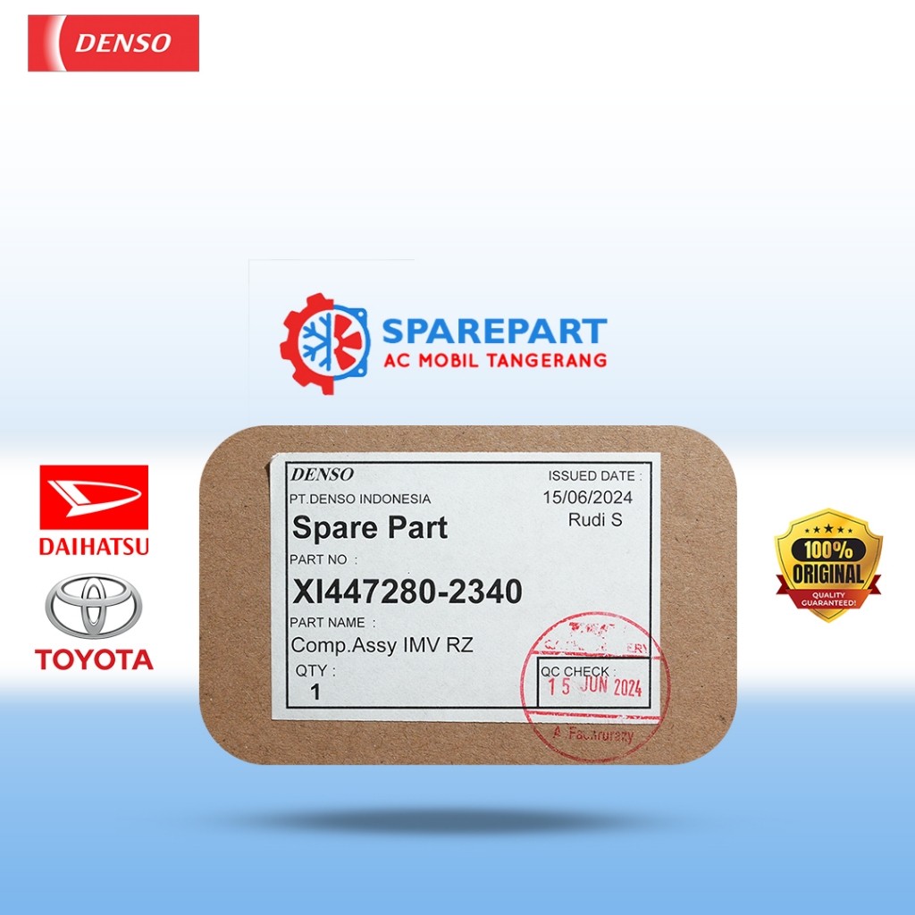 KOMPRESOR AC MOBIL TOYOTA KIJANG INNOVA DOUBLE BENSIN 2003-2015 ORIGINAL DENSO 447280-2340