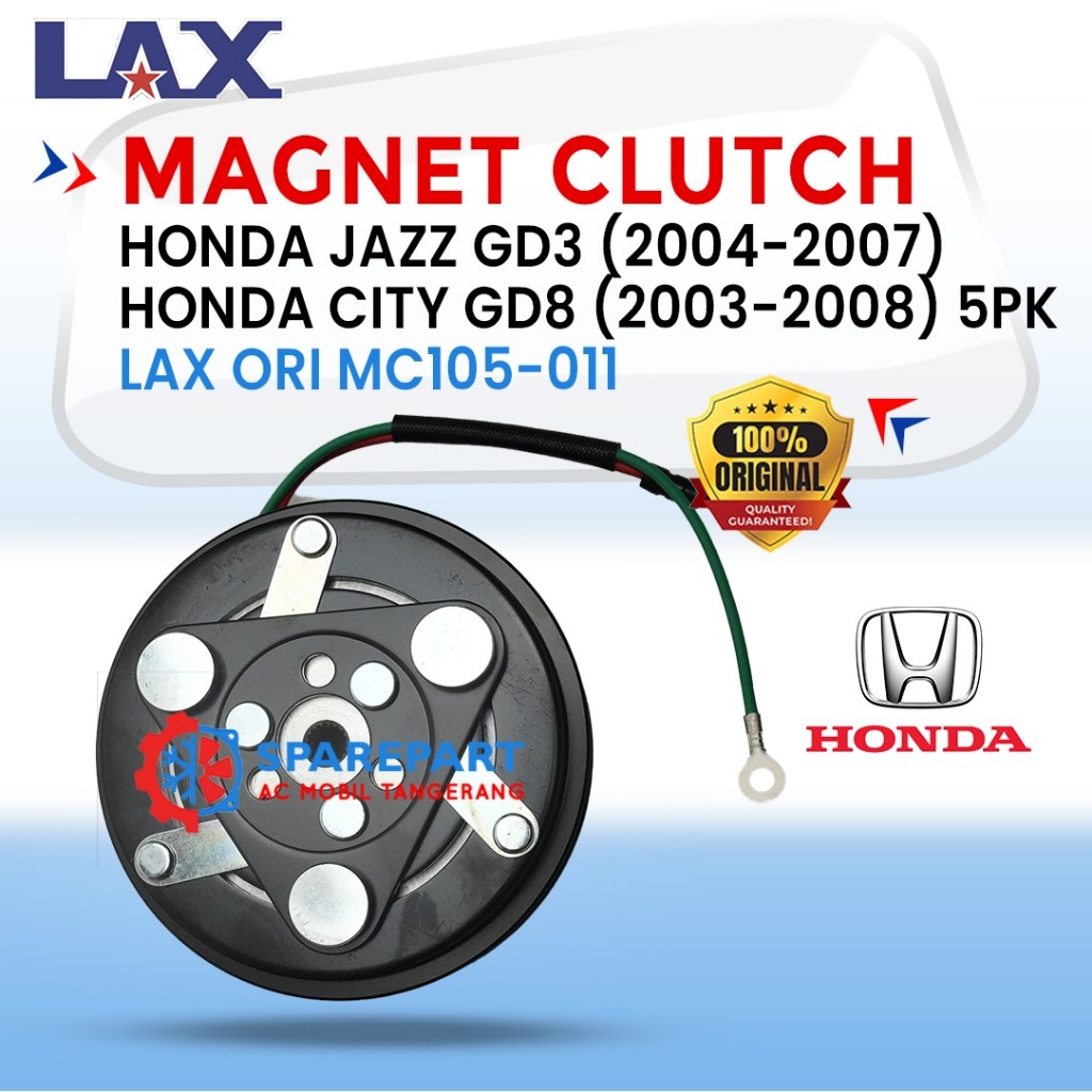 Magnet Clutch Honda Jazz GD3 (2004-2007) dan Honda City GD8 (2003-2008) 5PK MC105-011- Original LAX