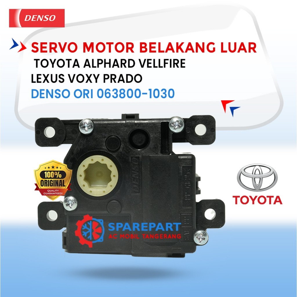 SERVO MOTOR BELAKANG LUAR TOYOTA ALPHARD VELLFIRE LEXUS VOXY PRADO DENSO ASLI 063800-1030