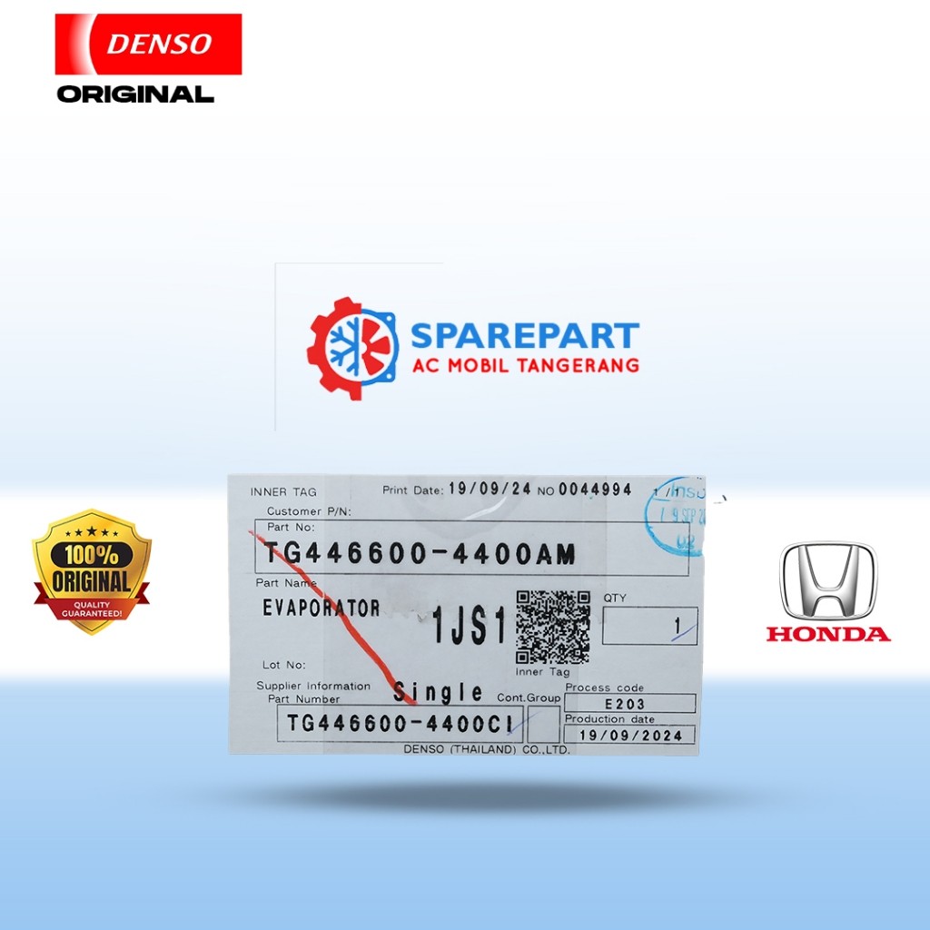 APORATOR AC HONDA NEW CRV CIVIC ORIGINAL DENSO 446600-4400