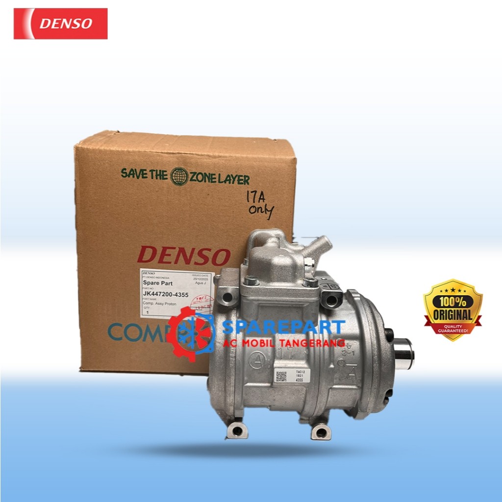 Kompresor 17A (10PA17C) Universal ~ Isuzu Elf, Mitsubishi L 300, Accrod Maestro dll 447200-4355 – Original Denso