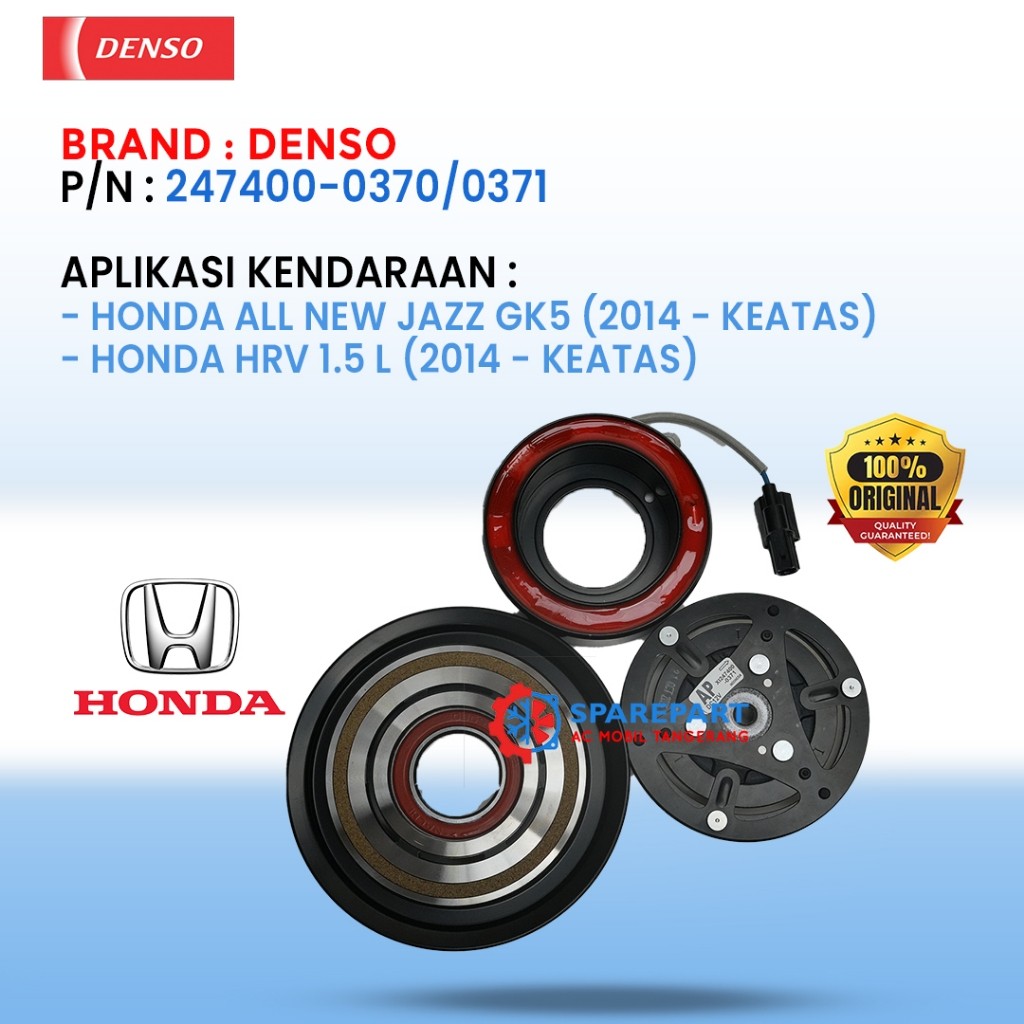 Magnet Clutch All New Jazz GK5 (2014 keatas) , HRV 1.5 L (2015 keatas) XI247400-0370/0371- Original Denso