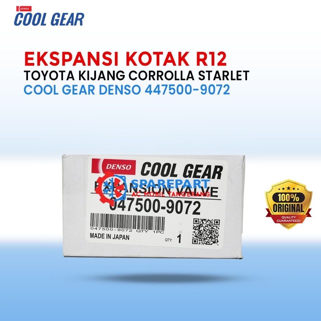 Expansi Valve R12 Corrolla Kijang Starlet Ori Denso Coolgear 447500-9072