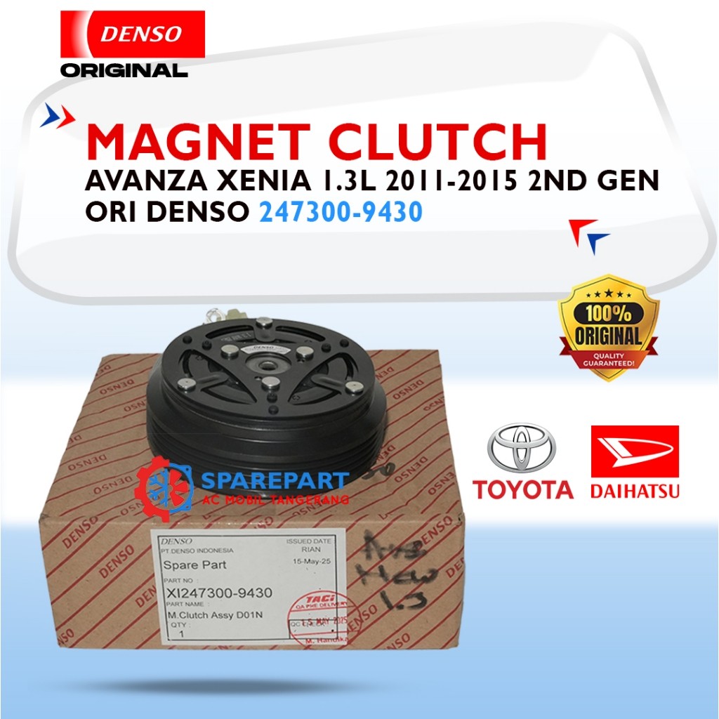 Magnet Clutch Avanza Xenia 1.3L 2011-2015 2nd Gen Original Denso 247300-9430