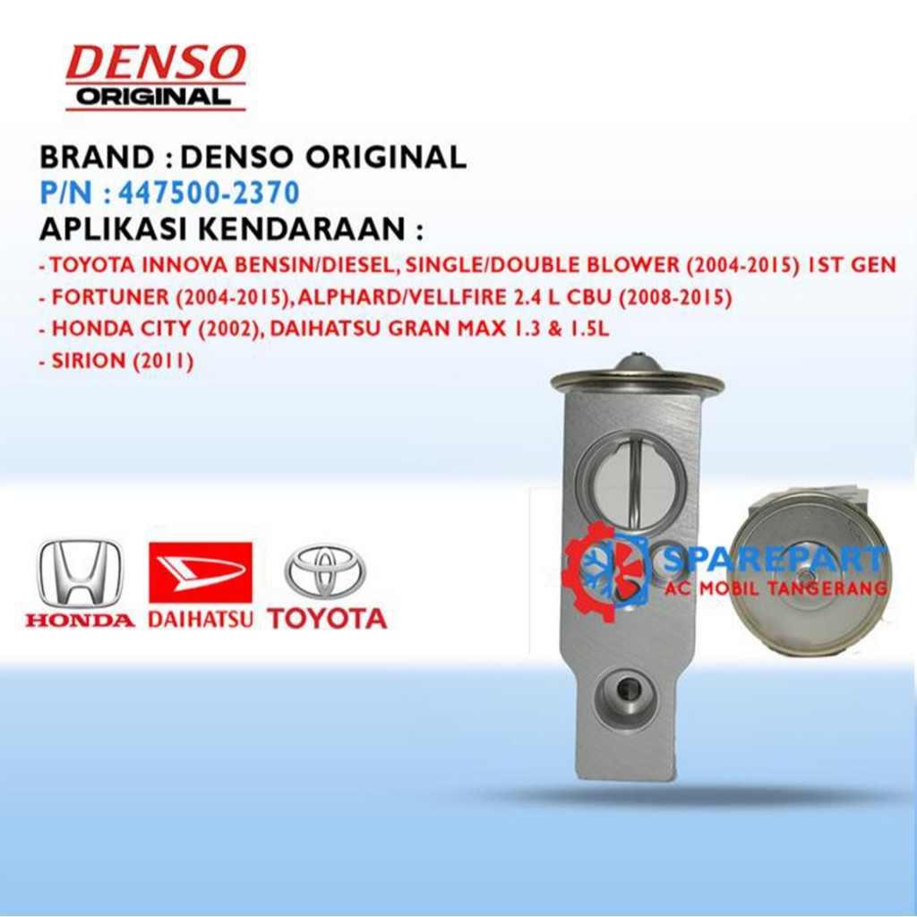 Expansion Valve Pajero Sport 2.0 L Diesel (2009-2015) Original Denso Cool Gear 447500-8030 8032