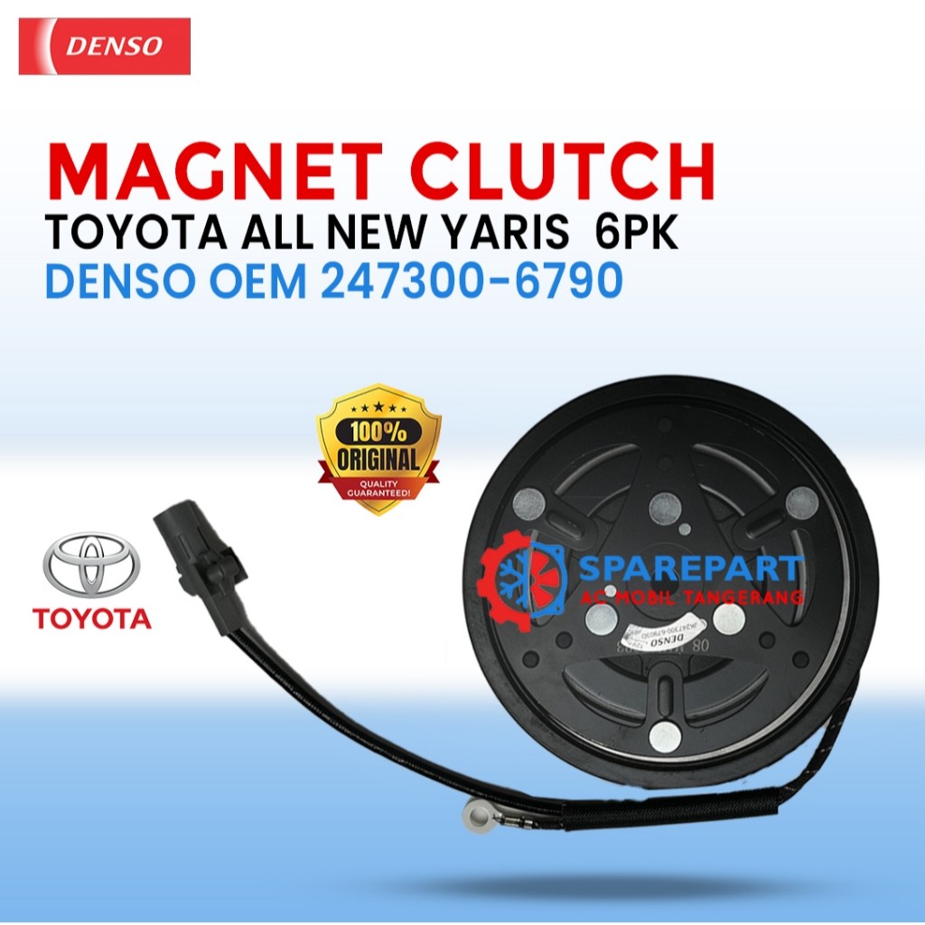 Magnet Clutch Toyota Yaris all new 6PK 247300-6790 – Denso OEM