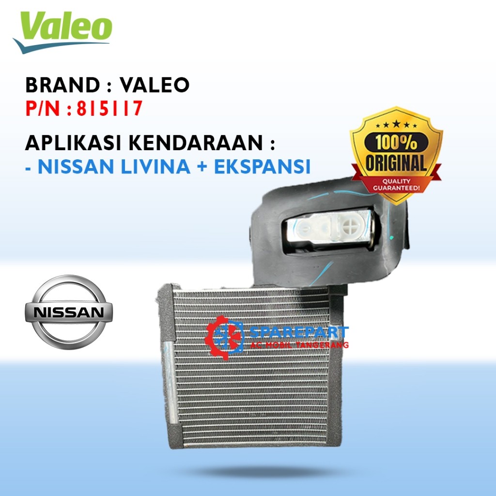 Evaporator NISSAN LIVINA + EKSPANSI VALEO ORIGINAL 815117